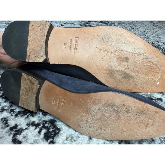 Paul Smith Navy Suede Chelsea Boots main image 8